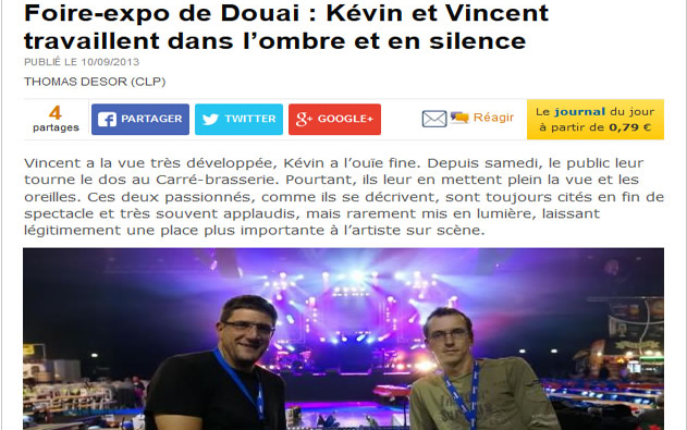 Article La Voix du Nord - Foire de Douai 2013